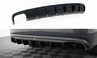 Maxton Design Rear Valance For B8 Audi A4 Facelift (Dual Tips One Side)